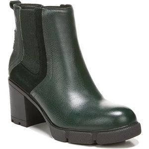 Leather combat boots